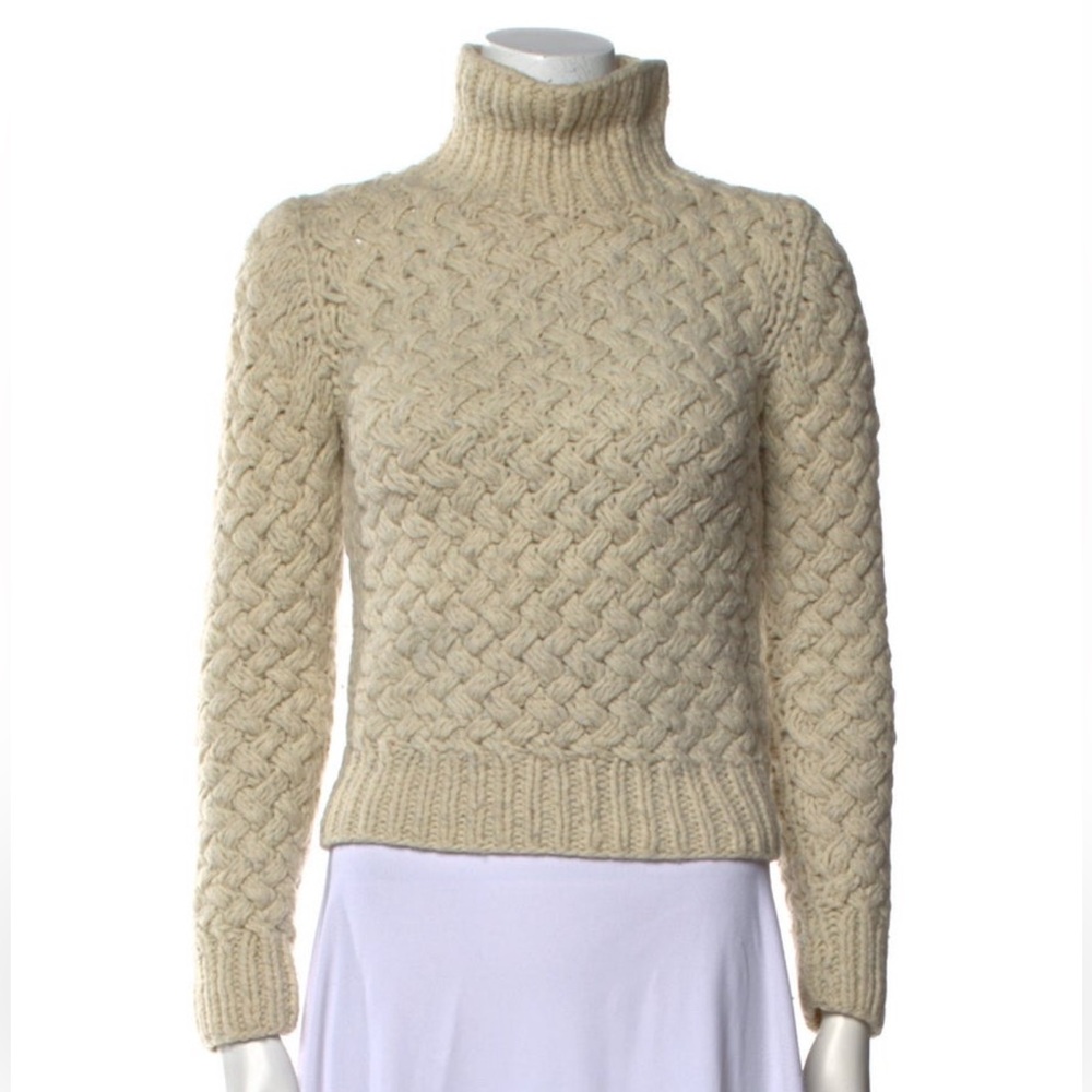 Prada Textured Cream Sweater